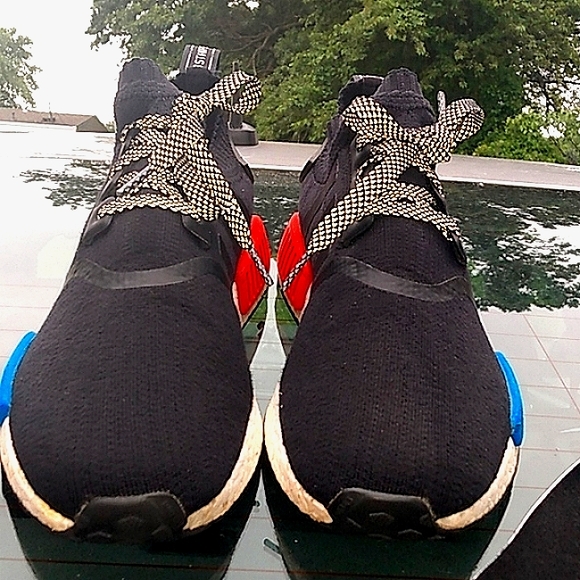Adidas nmd 2016 "OG"COLORWAY BLK/WT/RD/BLU. EVERYTHING OG !!! Rare hard find** - Picture 3 of 7